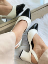 Zapatos cuero bicolor