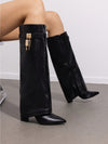 Botas doble capa punteadas