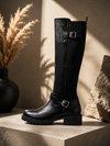 Botas altas detalle elástico