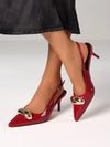 Zapato de tacon rojo
