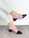 Zapato tacón cuero