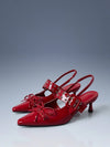 Zapatos de tacón lazo